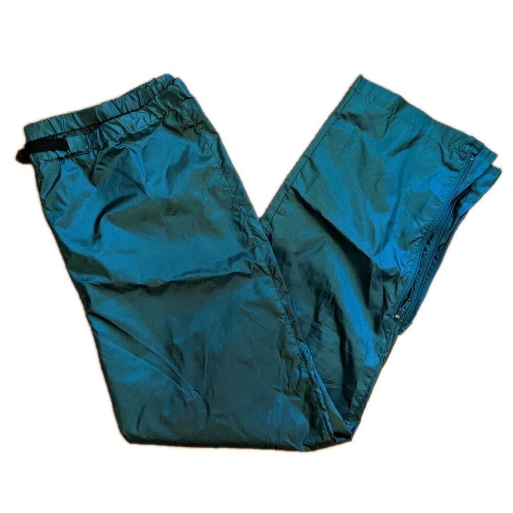 VTG Eddie Bauer Sac Pants Men Lrg Waterproof Packable Travel Hiking Horticulture